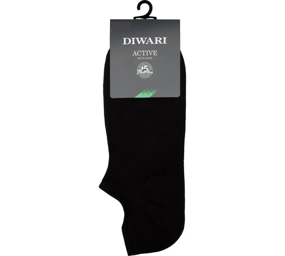 Мужские ультракороткие носки DIWARI ACTIVE 17С-144СП, р.25, 000 черный 1001330570020012000