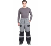 Утепленные мужские брюки Авангард. Профессиональная экипировка Виват серо-черные, р.96-100, рост 170-176 509612