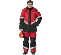 Утепленный костюм Авангард. Профессиональная экипировка Каскад красный/черный, р. 96-100, рост 170-176 500712