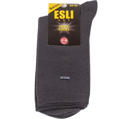 Мужские носки ESLI basic 21с-192спе, 43-45, темно-серый 1001332090040017158
