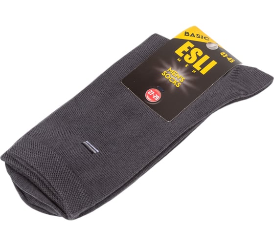 Мужские носки ESLI basic 21с-192спе, 43-45, темно-серый 1001332090040017158