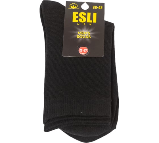 Мужские носки ESLI 42s-200, р.25-27, 000 чёрный 1001331520101279000