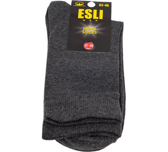 Мужские носки ESLI 42s-200, р.27-29, 000 темно-серый 1001331520040373000