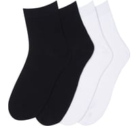 Мужские носки Virtuoso Классик 4 пары, р-р 29, цвет черный, белый 542