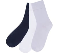 Мужские носки Virtuoso классик премиум, 3 пары, р-р 25, цвет белый, серый, черный 559