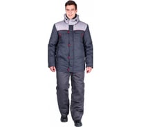 Удлиненная зимняя куртка Факел Фаворит темно-серая/серая, р.48-50, рост 170-176 87466312.004