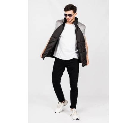 Утепленный жилет ООО ГУП Бисер Элемент серый, размер 72-74, рост 182-188 4620170446840