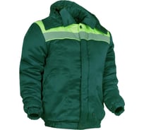 Укороченная зимняя куртка Факел Эксперт-ЛЮКС зеленая/лимонная, р.60-62, рост 182-188 87456587.023