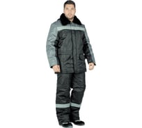 Утепленная куртка ГК Спецобъединение РЕГИОН черно-серая, р. 120-124, рост 182-188 Кур 314/120/182