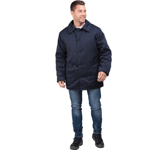 Утеплённая куртка ГК Спецобъединение ТЕЛОГРЕЙКА темно-синяя, р.96-100, рост 170-176 Кур 309/ 96/170 1