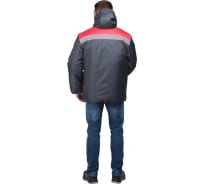 Утепленная куртка ГК Спецобъединение РАЙТ темно-серый/красный, размер 104-108, рост 170-176 Кур 317/104/170