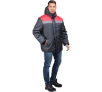 Утепленная куртка ГК Спецобъединение РАЙТ темно-серый/красный, размер 120-124, рост 182-188 Кур 317/120/182