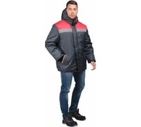 Утепленная куртка ГК Спецобъединение РАЙТ темно-серый/красный, размер 136-140, рост 170-176 Кур 317/136/170