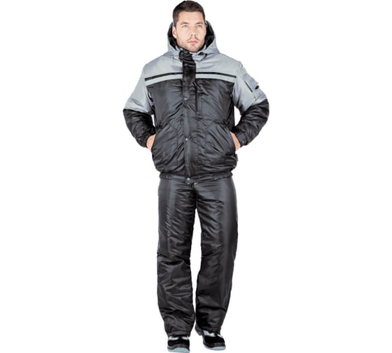 Утеплённый костюм ГК Спецобъединение СТИМУЛ чёрный/серый, р.120-124, рост 170-176 Кос 679/120/170 1