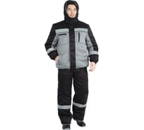 Утепленный костюм ГК Спецобъединение БАЙКАЛ серый/чёрный, р.88-92, рост 182-188 Кос 312/ 88/182