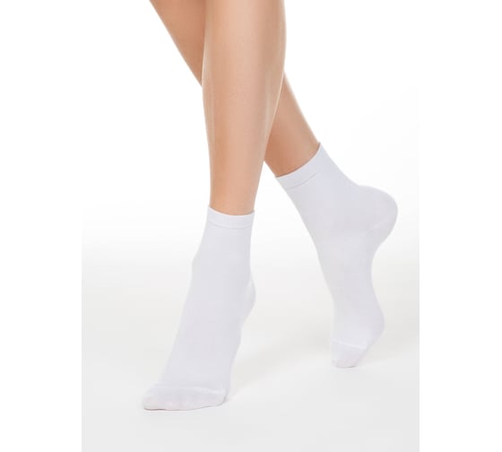 Хлопковые женские носки ESLI 19с-148спе, р. 23-25, 000 белый 1001321170030015000