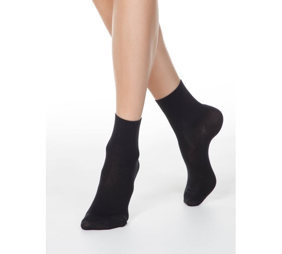 Хлопковые женские носки ESLI 19с-148спе, р. 23-25, 000 черный1001321170030012000