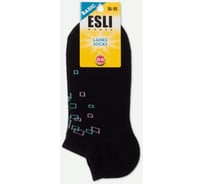 Хлопковые женские носки ESLI basic 20с-39спе, короткие, р. 23-25, 075 черный 1001322830030012075