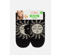 Женские хлопковые носки Conte elegan t happy 18с-227сп, р.23-25, 355 черный 1001320870030012355