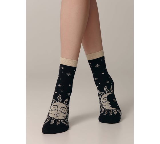 Женские хлопковые носки Conte elegan t happy 18с-227сп, р.23-25, 355 черный 1001320870030012355