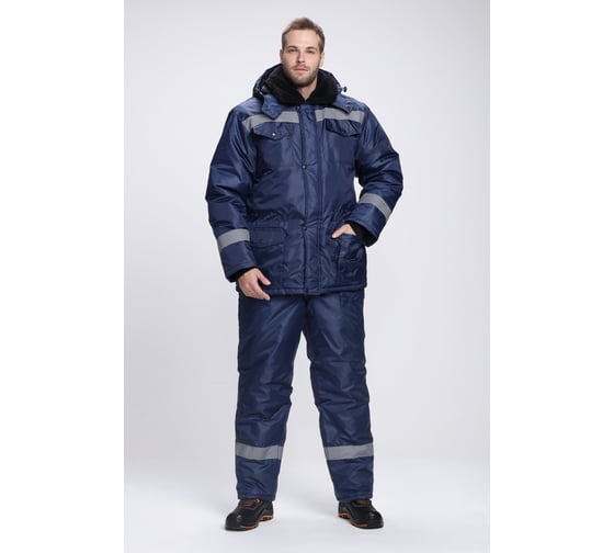 Зимний костюм с полукомбинезоном ФАКЕЛ Мастер Д, темно-синий, 48-50; 170-176 87489328.005 1