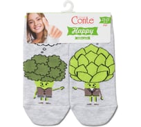 Хлопковые женские носки Conte elegan T HAPPY 19С-114СП, р.23-25, 168 светло-серый 1001321120030154168