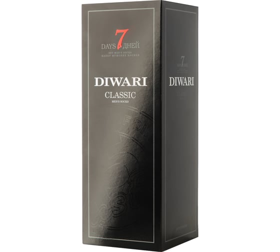 Мужские носки DIWARI 5c-08сп черные, размер 40-41, 7 пар 1001330200020012100