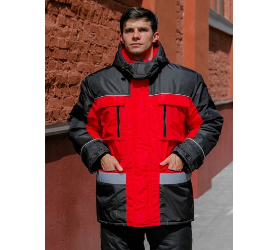 Утепленная куртка ООО ГУП Бисер Стимул RED Таслан, размер 56-58/182-188 4640100809835 1