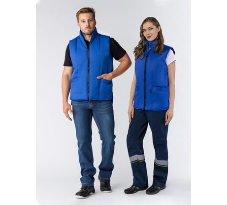 Универсальный утепленный жилет Факел васильковый, р.48-50 87469180.002