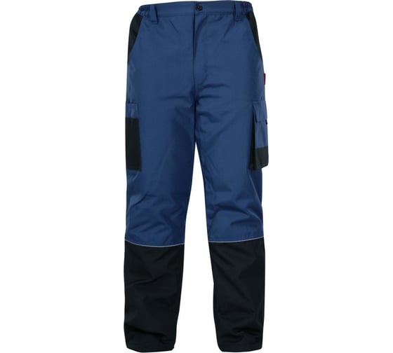 Утепленные рабочие брюки LAHTI PRO сине-черные, размер 3XL L4100706