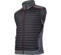 Утепленный жилет LAHTI PRO размер 2XL, cеро-черный L4130705