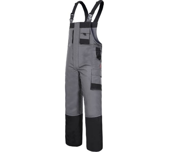 Утепленный полукомбинезон LAHTI PRO серо-черный, р. 2XL L4110805