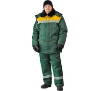 Зимний костюм URSUS ВЬЮГА темно-зелёный/жёлтый КОС801-125; 60-62, 182-188