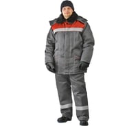 Зимний костюм URSUS ВЬЮГА темно-серый/красный КОС801-333; 44-46, 182-188