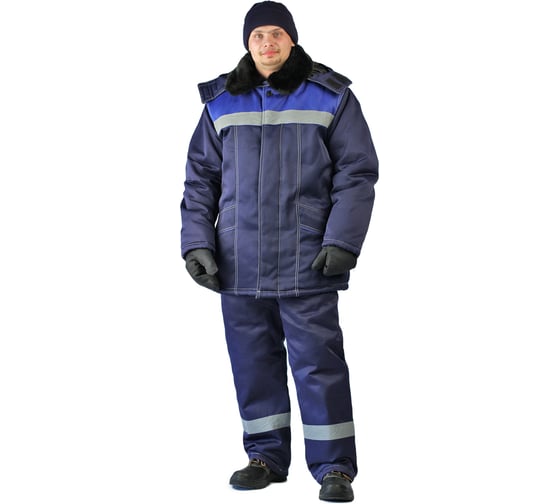 Зимний костюм URSUS ВЬЮГА темно-синий/василек КОС801-040; 48-50, 170-176