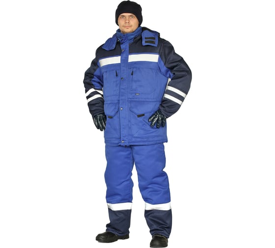 Зимний костюм URSUS ЗИМНИК васильковый/темно-синий КОС631-031; 48-50, 182-188