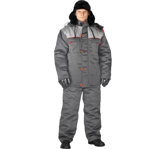 Зимний костюм URSUS ФАВОРИТ темно-серый/светло-серый КОС244-308; 52-54, 170-176 1