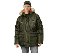 Удлиненная зимняя куртка URSUS АЛЯСКА хаки КУР1018-380; 56-58, 182-188