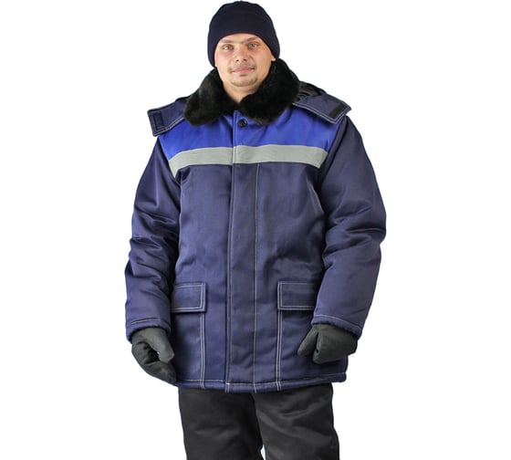 Зимняя куртка URSUS УРАЛ темно-синяя/васильковая, КУР802-040; 48-50, 182-188
