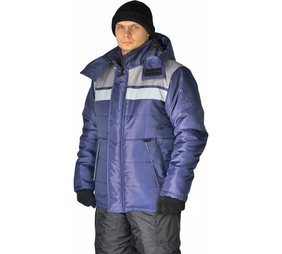Зимняя куртка URSUS ЭРЕБУС темно-синий/серый КУР515-005; 60-62, 170-176