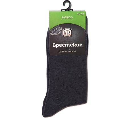 Мужские носки БРЕСТСКИЕ 2507 bamboo, р.25, 000 темно-серый 11023203008000