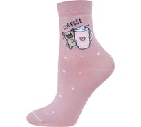 Женские носки БРЕСТСКИЕ 1102 funny, р.23, 563 серо-розовый 10929602657563