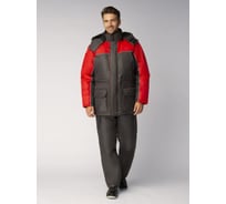 Зимний костюм с полукомбинезоном ФАКЕЛ Балтика, темно-серый/красный, р. 52-54; 170-176 87476489.005