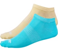 Низкие носки STARFIT SW-205, желтый/бирюзовый, 2 пары УТ-00012799