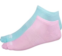 Низкие носки STARFIT SW-205, мятный/светло-розовый, 2 пары УТ-00014179