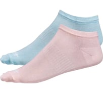 Низкие носки STARFIT SW-205, персиковый/светло-бирюзовый, 2 пары УТ-00013067
