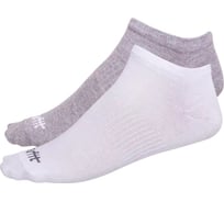 Низкие носки STARFIT SW-205, белый/светло-серый меланж, 2 пары УТ-00014184