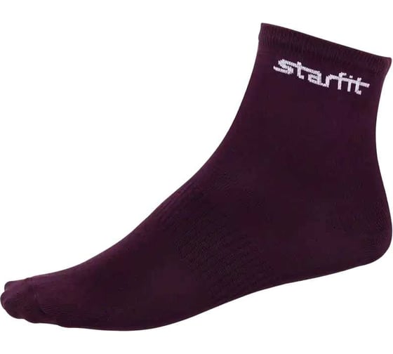 Средние носки STARFIT SW-206, бордовый/светло-розовый, 2 пары УТ-00014185