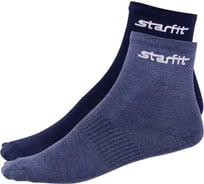 Средние носки STARFIT SW-206, темно-синий/синий меланж, 2 пары УТ-00014187