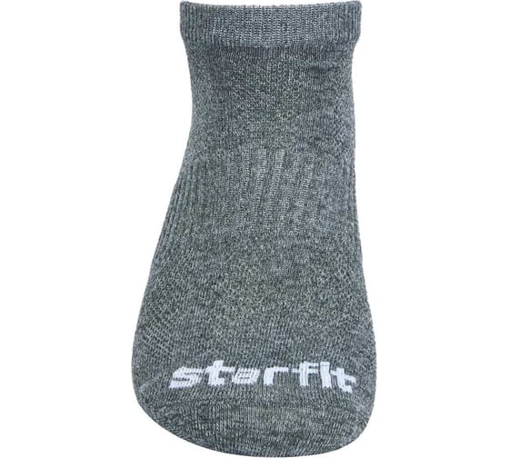Низкие носки STARFIT SW-210, черный меланж, 2 пары УТ-00020837